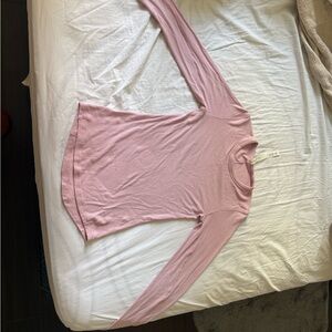 Lululemon Athletica Light Pink Ribbed Top